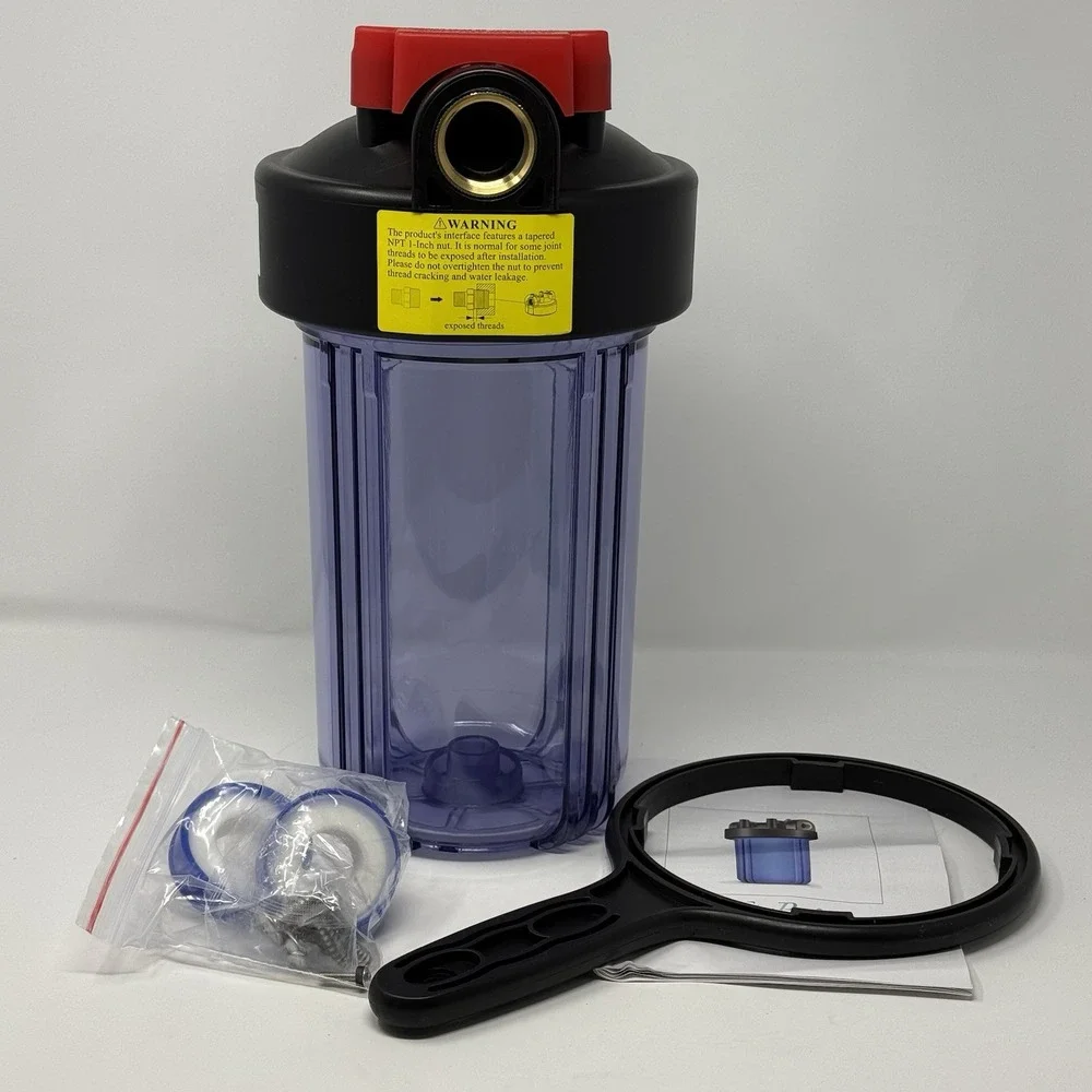 SimPure Whole House Water Filter Housing 1045 Clear Carbon Filter 1